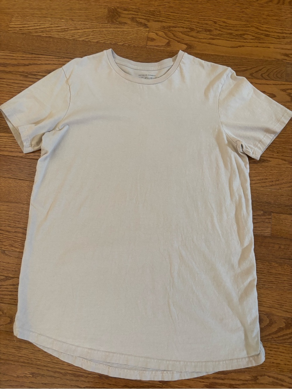 Longines Men's Short Sleeve Crew T-Shirt in Light Beige